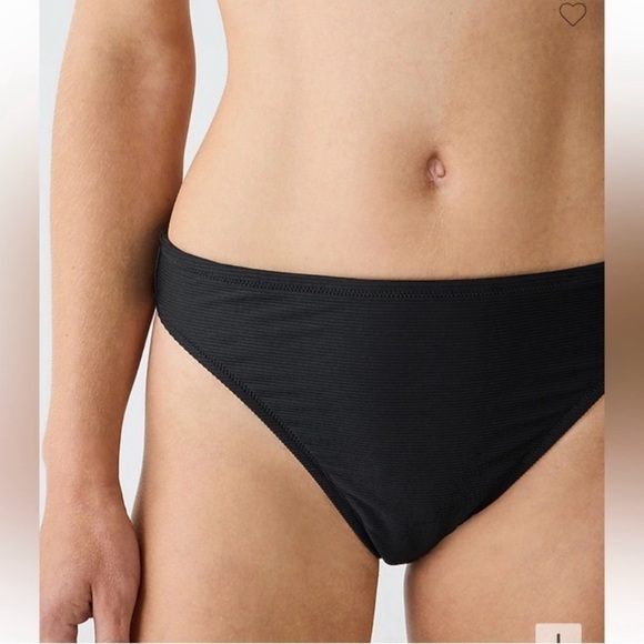 NWT J. Crew Ribbed High Rise Cheeky Bikini Bottom Chartreuse Green Sz XXS - Picture 2 of 16